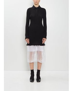 Cecilie Bahnsen Botka Merino Wool Dress - Black