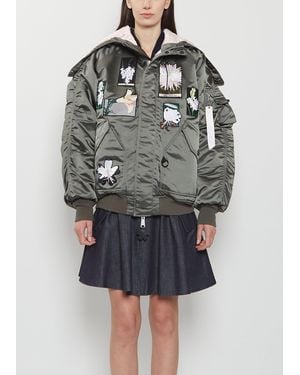 Cecilie Bahnsen X Alpha Industries N-2b Patch Jacket - Gray
