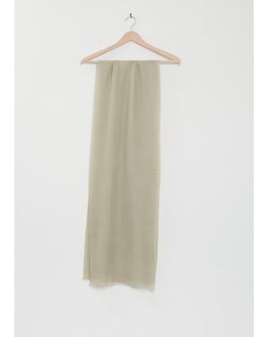 Denis Colomb Summer Lung Ta Cashmere Stole - White