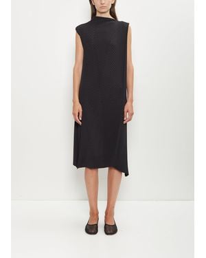 Issey Miyake Soft Fold Pleats Dress - Black