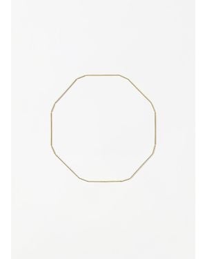 Shihara Construction Lines Necklace 4-1 - White