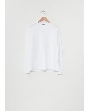 Comoli Men Cotton Jersey Long-sleeve T-shirt - White