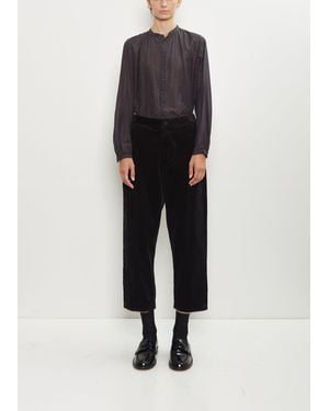 Pas De Calais Corduroy Tapered Pants - Black