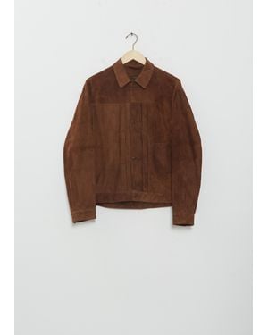 Comoli Men Suede 1st Type Jacket - Brown