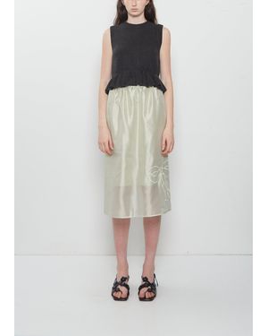Cecilie Bahnsen Bria Hybrid Organza Skirt - White