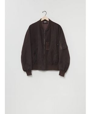 A.PRESSE Vintage Silk Light B-15c Flight Jacket - Black