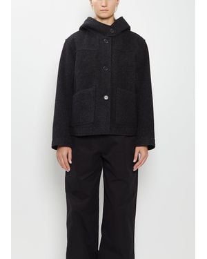 MHL by Margaret Howell Short Wool Duffle Coat - Black