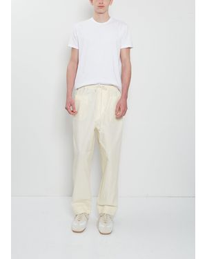 Camiel Fortgens Simple Technical Cotton Trousers - White