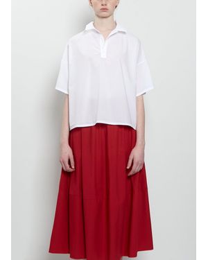 Labo.art Flora Sushi Poplin Top - White