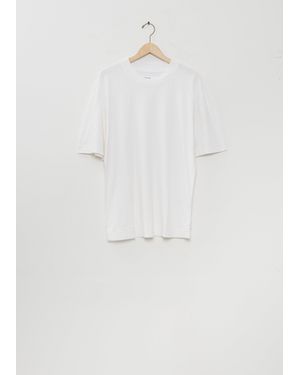 MHL by Margaret Howell Cotton Linen Simple T-shirt — White