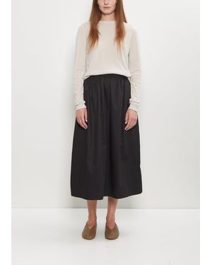 6397 Cotton Gathered Skirt - White