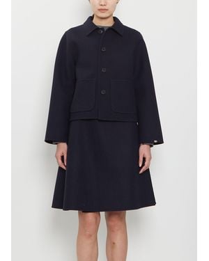 Extreme Cashmere N°463 Mover Wool Cashmere Coat - Blue