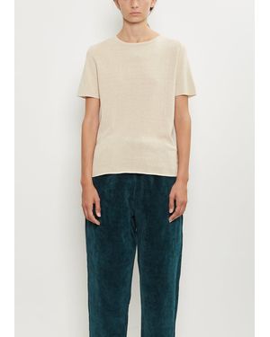 Apuntob Silk Knit Tee - Natural
