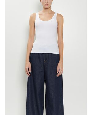 6397 Luiza Organic Cotton Blend Tank - Blue