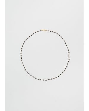 Anaconda Black Diamonds Rosary Micro Necklace - Multicolour