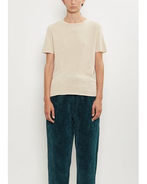 Apuntob Silk Knit Tee - Natural