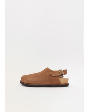 Guidi Leather Sling Back Sandal - White