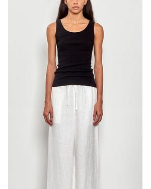 Comoli Ribbed Tank Top - Black