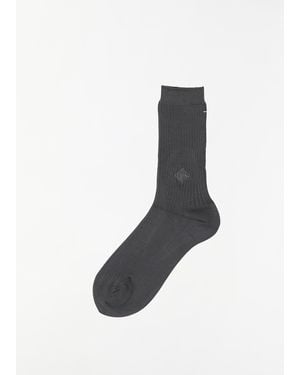 Antipast Embroidery Socks - Grey