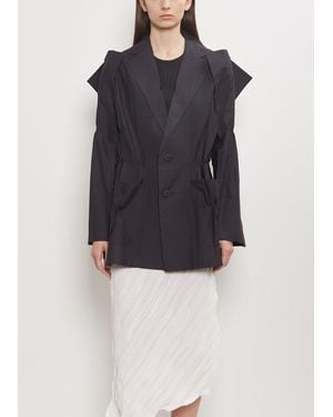 Issey Miyake Technical Cotton Pressed Jacket - Blue