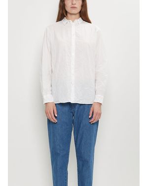 Pas De Calais Typewriter Cotton Shirt - Blue