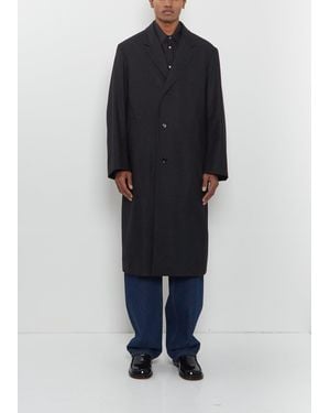 Lemaire Soft Cashmere Chesterfield Coat - Blue