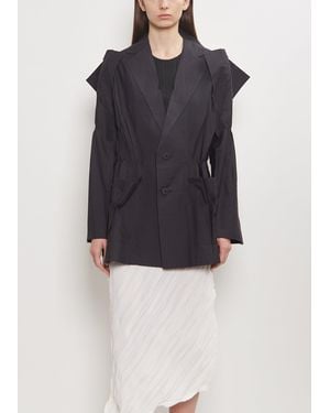 Issey Miyake Technical Cotton Pressed Jacket - Blue