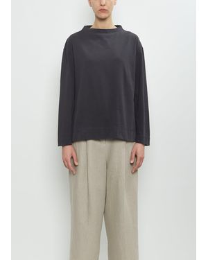 MHL by Margaret Howell Organic Cotton Smock Neck T-shirt - Blue