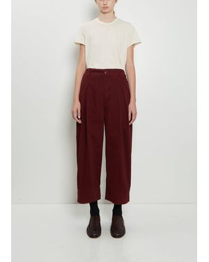 Toogood The Etcher Cotton Trouser - Red