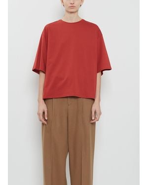 Loulou de Saison Osis Boxy Cotton T-shirt - Red