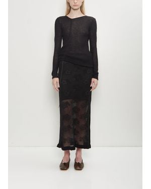 Cecilie Bahnsen Pegonia Cotton Skirt - Black