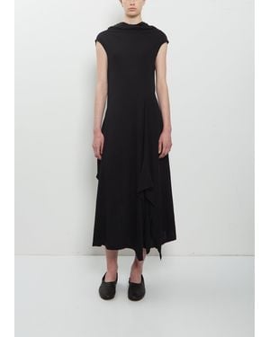 Yohji Yamamoto Hooded Sleeveless Dress - Black