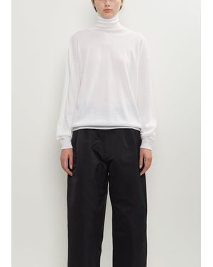 Sofie D'Hoore Maffei Wool Turtleneck Pullover - White