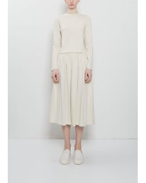 Extreme Cashmere N°403 Mary Xtra Short Cashmere Cotton Skirt - White