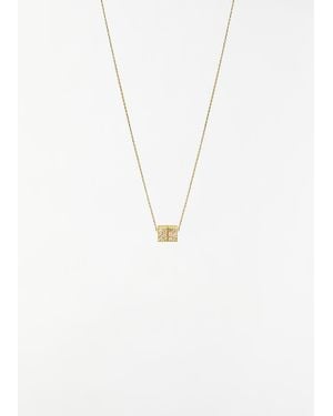Shihara Diamond Cube Necklace - White