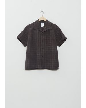 Visvim Men Santome Check Judd Short Sleeve Shirt - Black