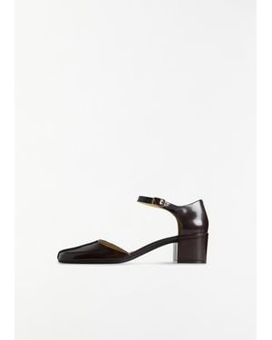 The Row Penelope Ankle Strap - White