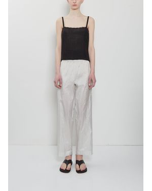 Dosa Silk Habutai Pyjama Trousers - White