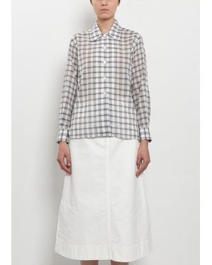 Margaret Howell Curve Collar Shirt - White