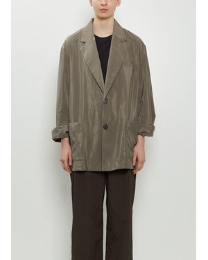 Ssstein Technical Silk Single Breasted Jacket - Natural