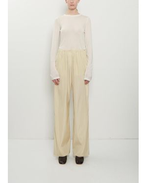 Colleen Allen Drawstring Slip Pant - Natural