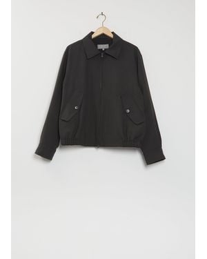 Margaret Howell Zip Through Bomber Jacket - Black
