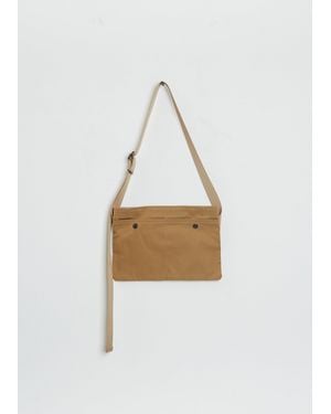 Amiacalva Gabardine Sacoche - White