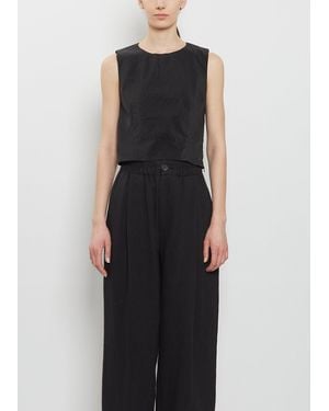 Lauren Manoogian Technical Cropped Bodice - Black