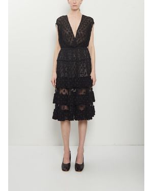 Dries Van Noten Dally Mesh Dress - Black