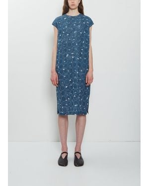 Minä Perhonen Pensaat & Tambourine Cotton Dress - Blue