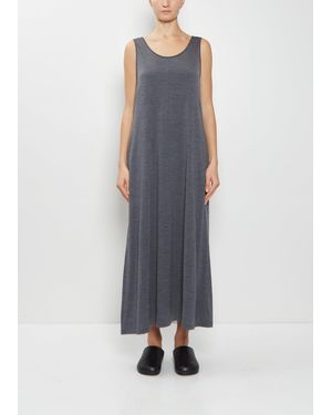 AURALEE Wool Jersey Tank Dress - Blue