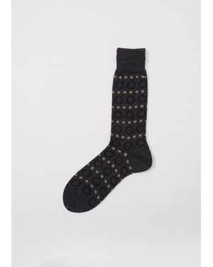Antipast Men Ring Ring Ring Socks - Black