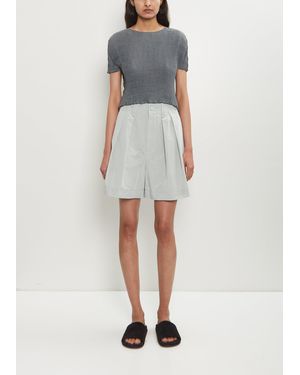 Issey Miyake Crumpled Technical Cotton U Trousers - White