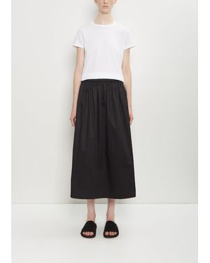6397 Cotton Gathered Skirt - White